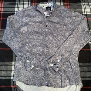Buckle Dress Shirt With Fancy Pattern